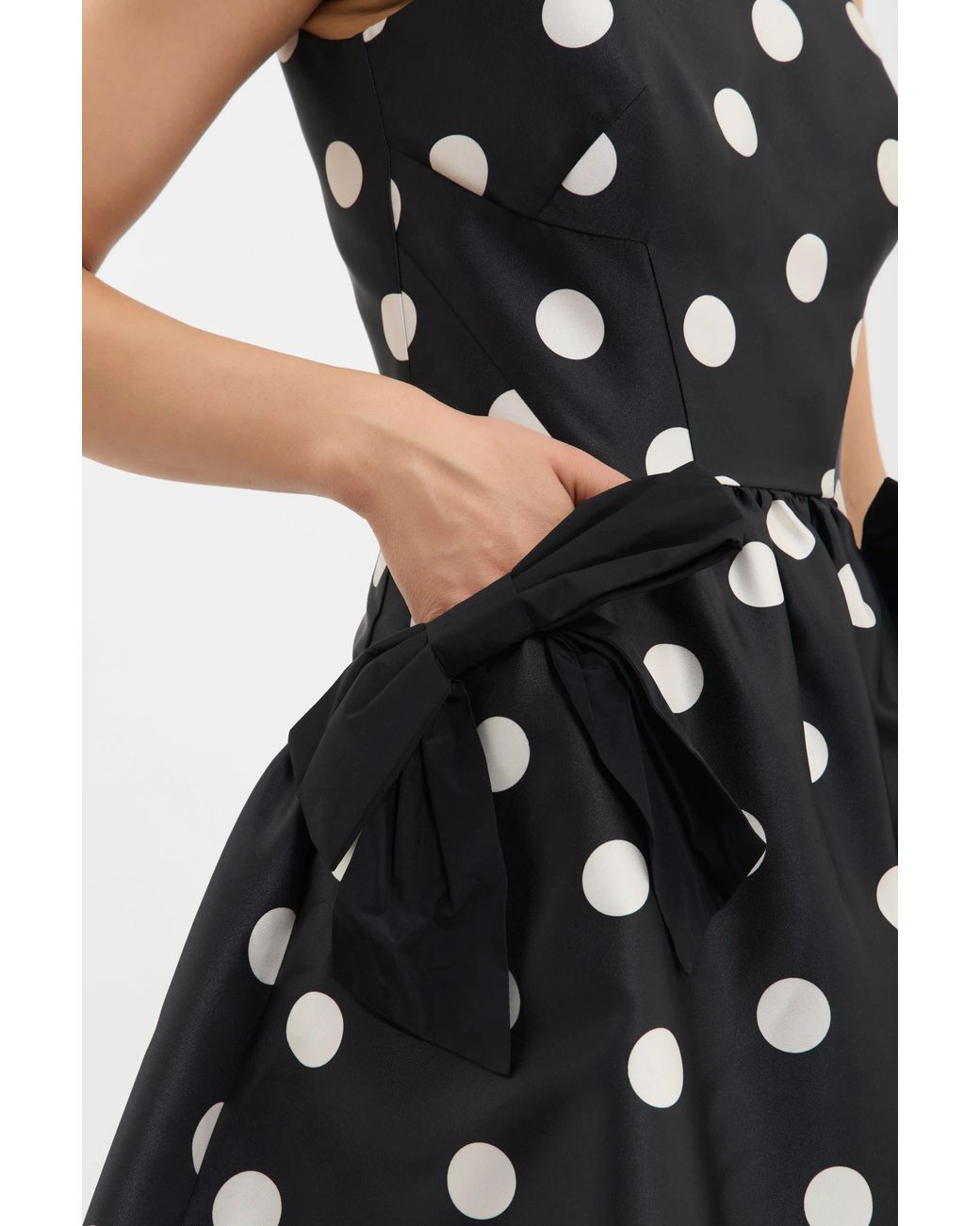 Rebecca Vallance Black Bacio Midi Dress