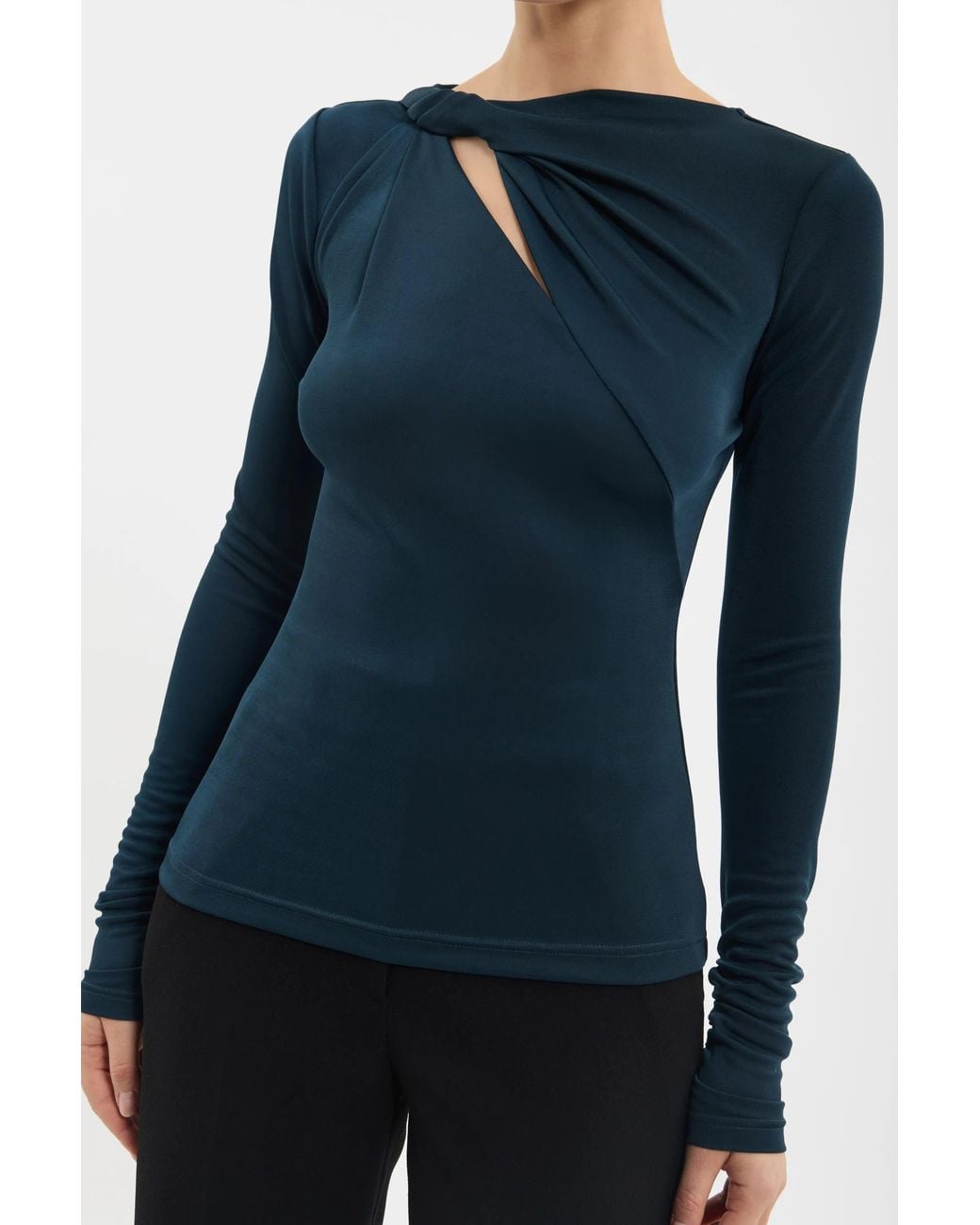 Rebecca Vallance Blue Jazzlyn Long Sleeve Top