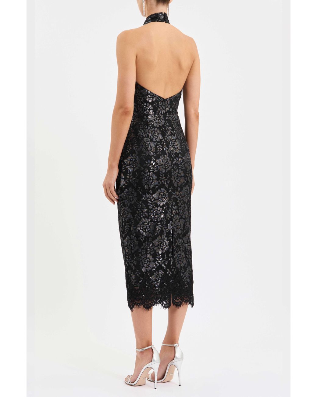 Rebecca Vallance Black Francaise Midi Dress