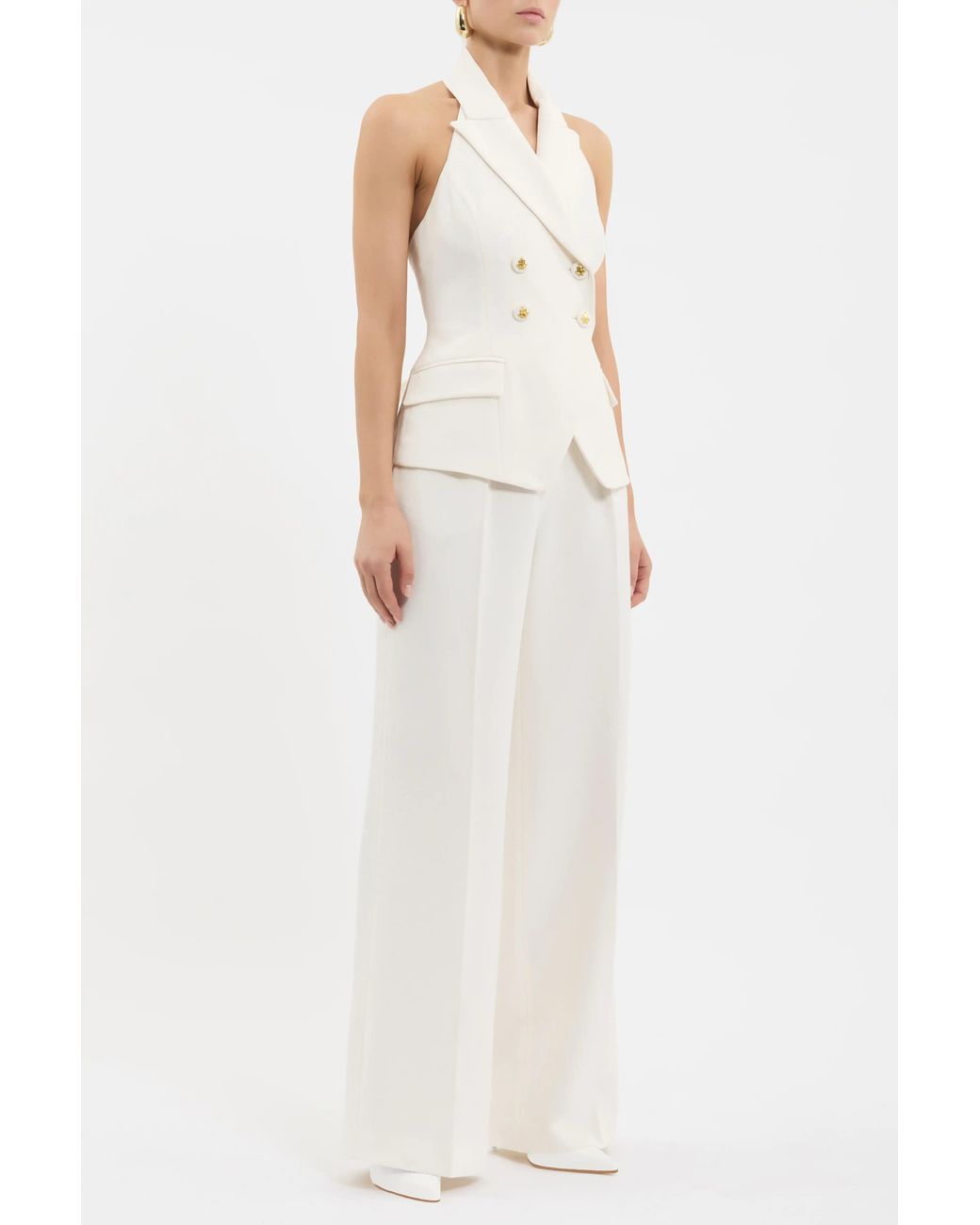 Rebecca Vallance White Odilia Vest Top