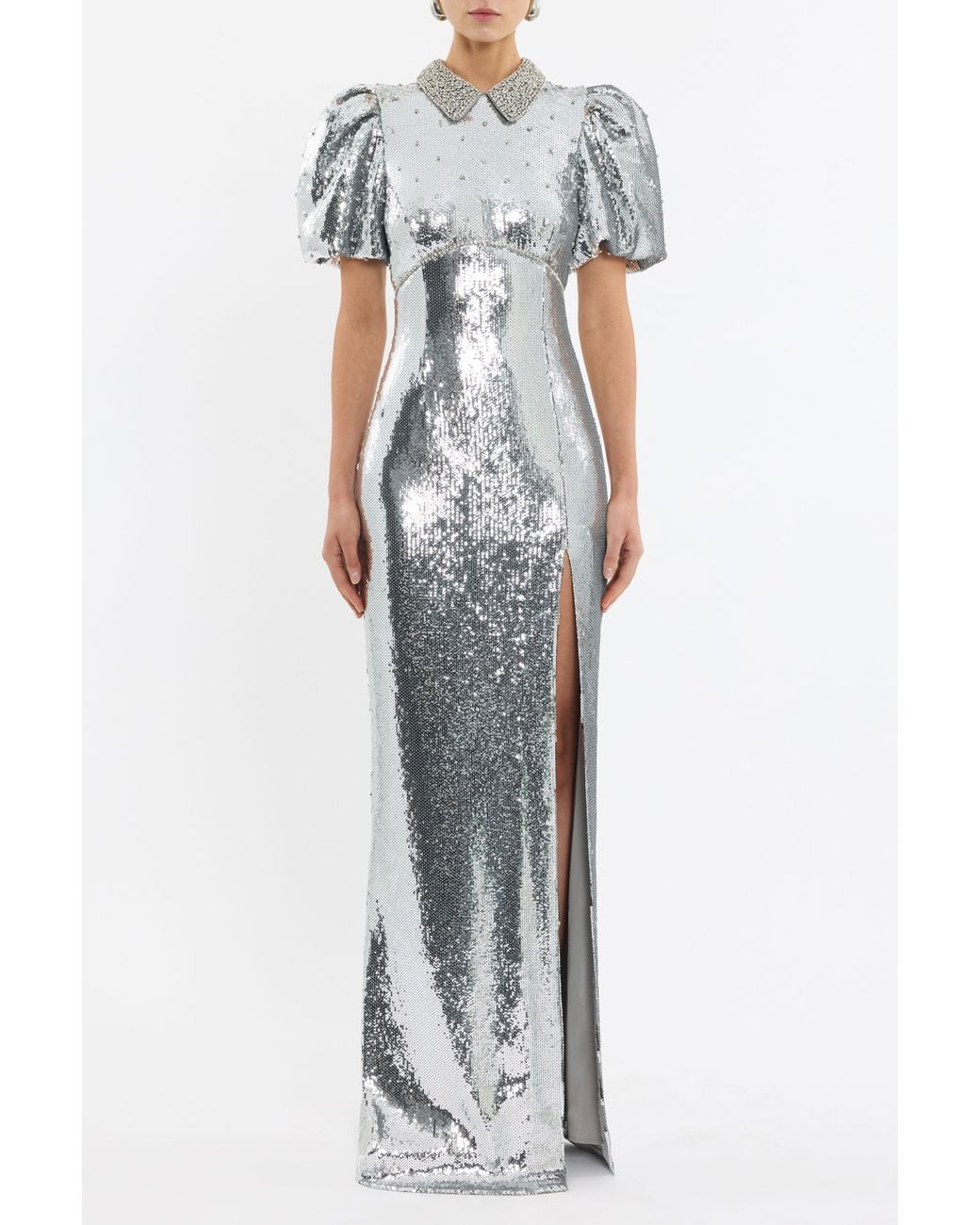Rebecca Vallance White Olympia Short Sleeve Gown