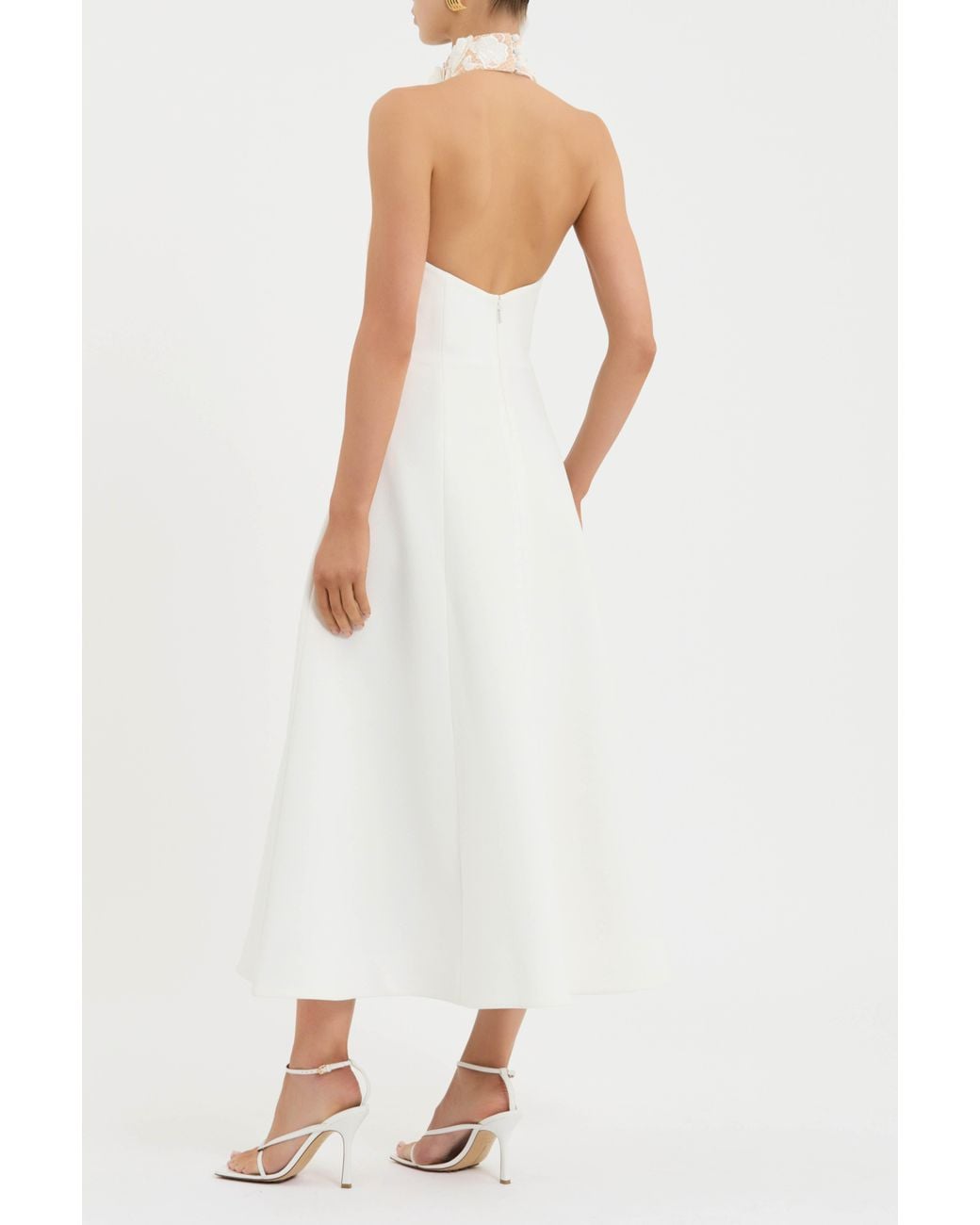 Rebecca Vallance White Parrish Midi Dress