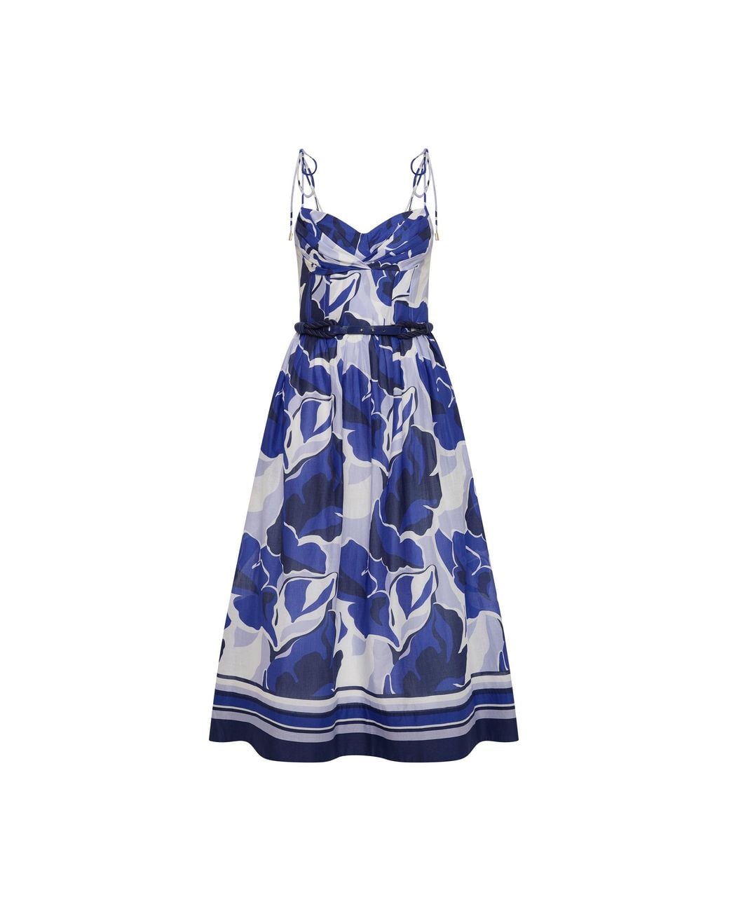 Rebecca Vallance Blue Paros Midi Dress