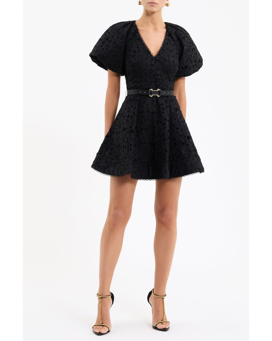 Rebecca Vallance Black Wilda Mini Dress
