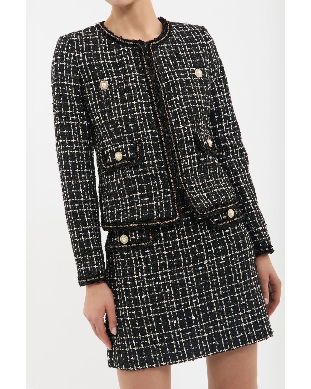 Rebecca Vallance Black Meringue Jacket