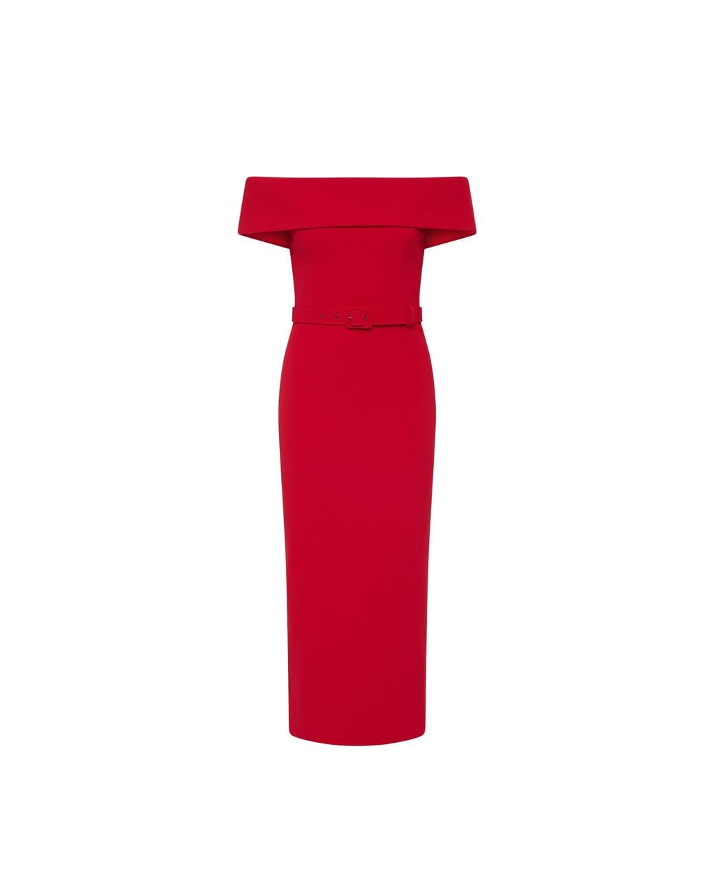 Rebecca Vallance Red Precious Midi Dress