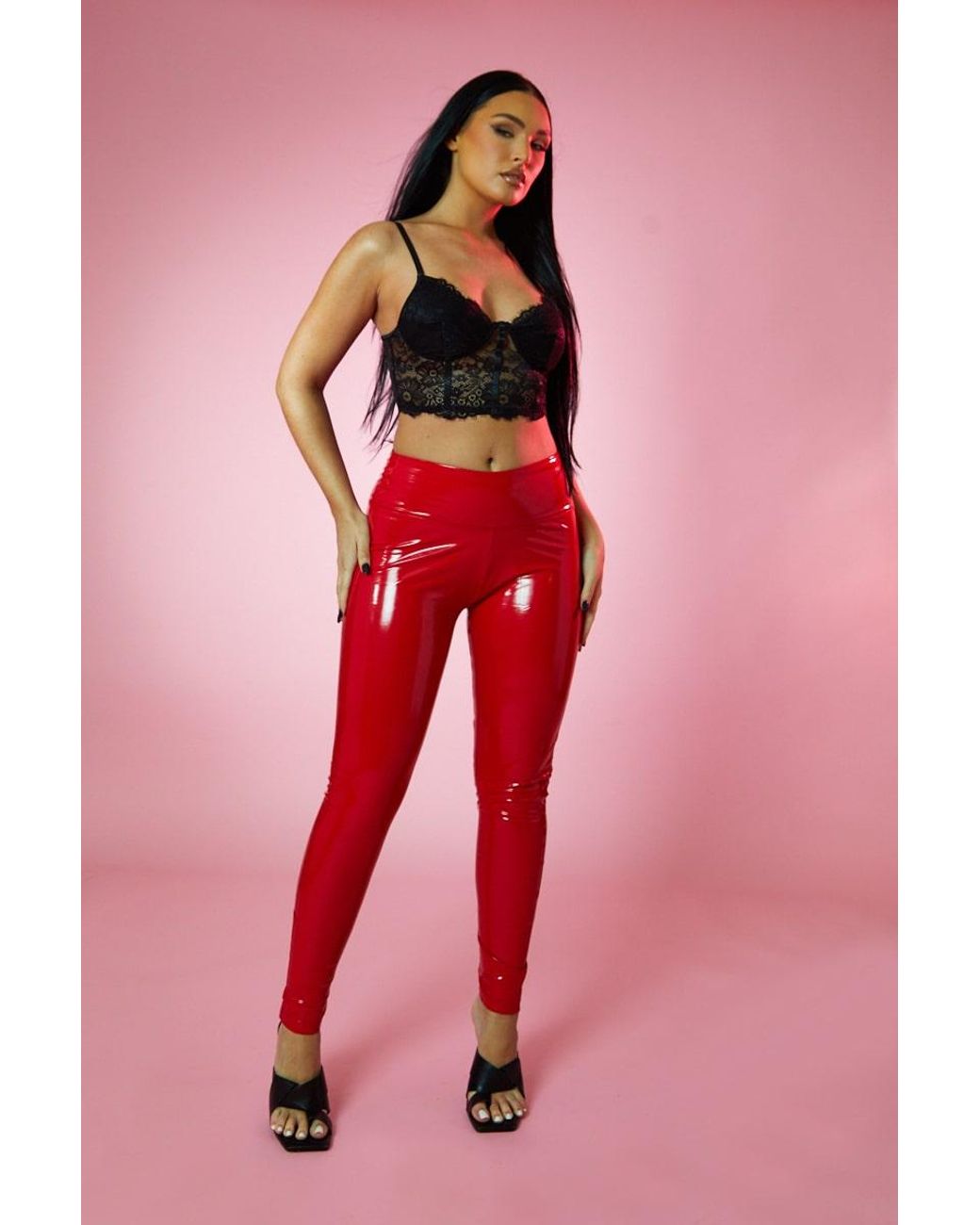 Rebellious fashion vinyl leggings sale