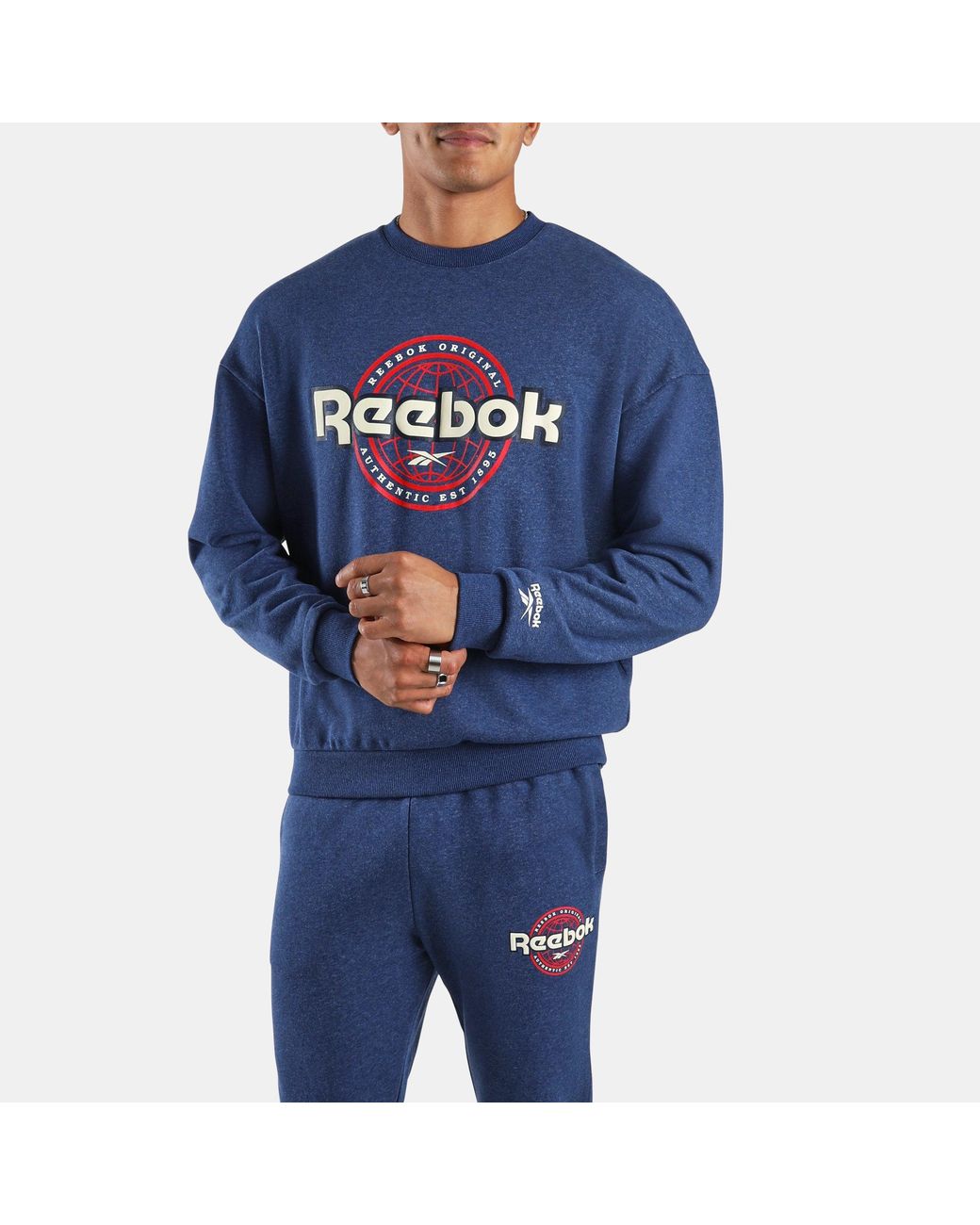 Reebok Blue Id Crew Sweatshirt