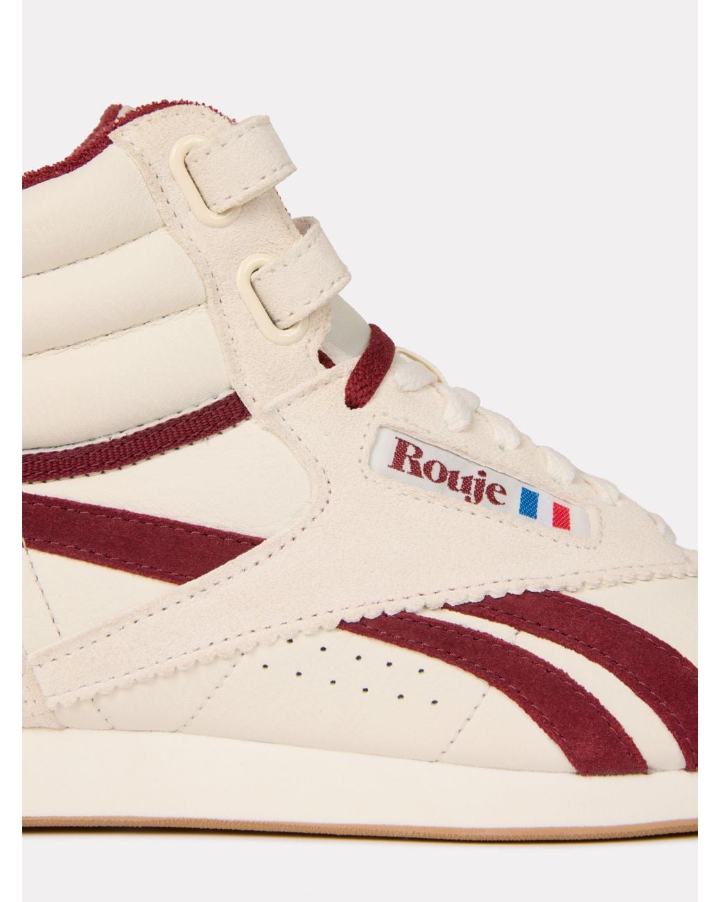 Reebok Pink X Rouje Freestyle Hi Trainers
