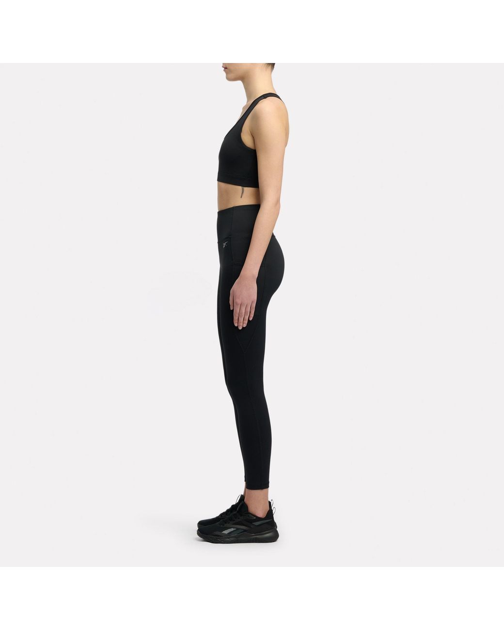 Reebok Black Lux Speed High-Rise Running Leggings