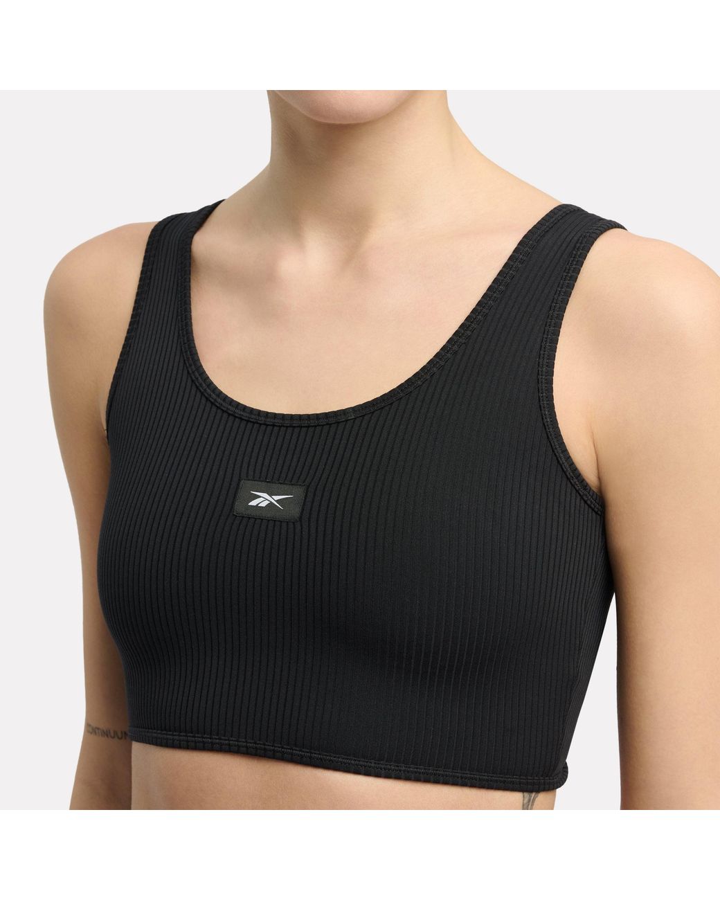 Reebok Id Train Rib Bralette, Vrouw, Afmeting in het Black