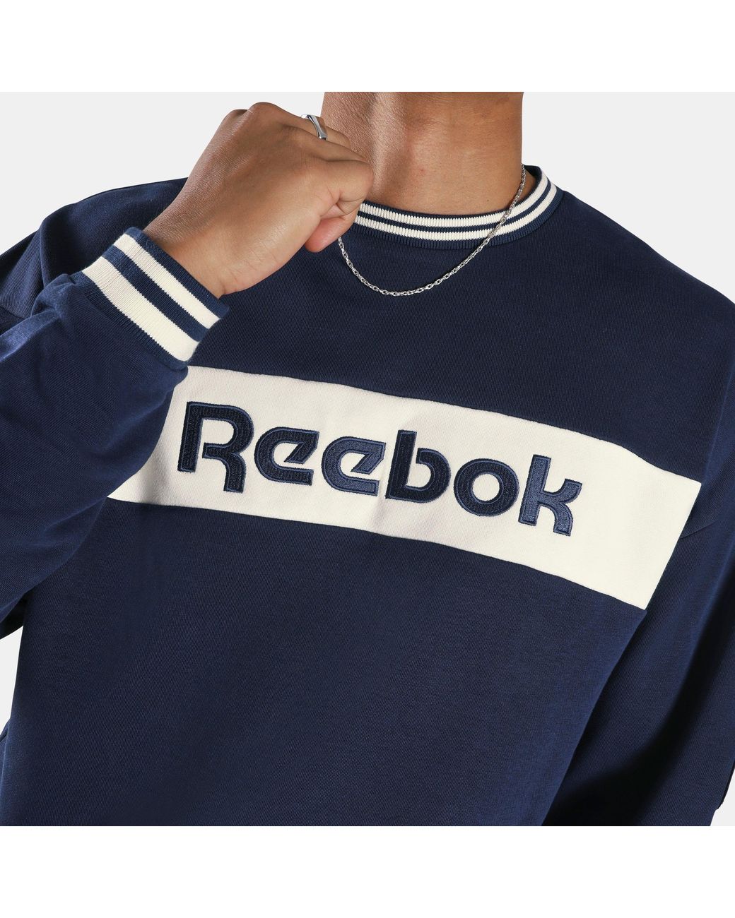 Reebok Blue Lawn Club Crew Sweatshirt for men