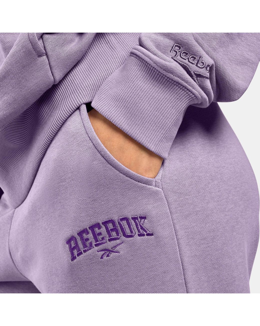 Reebok Purple Prep Chenille Jogger Pants