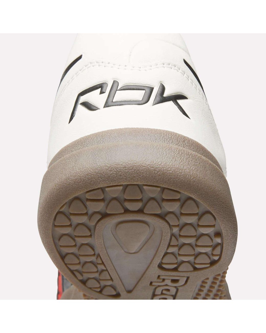 Reebok White Hammer Valde "Chalk/Energy" Sneakers