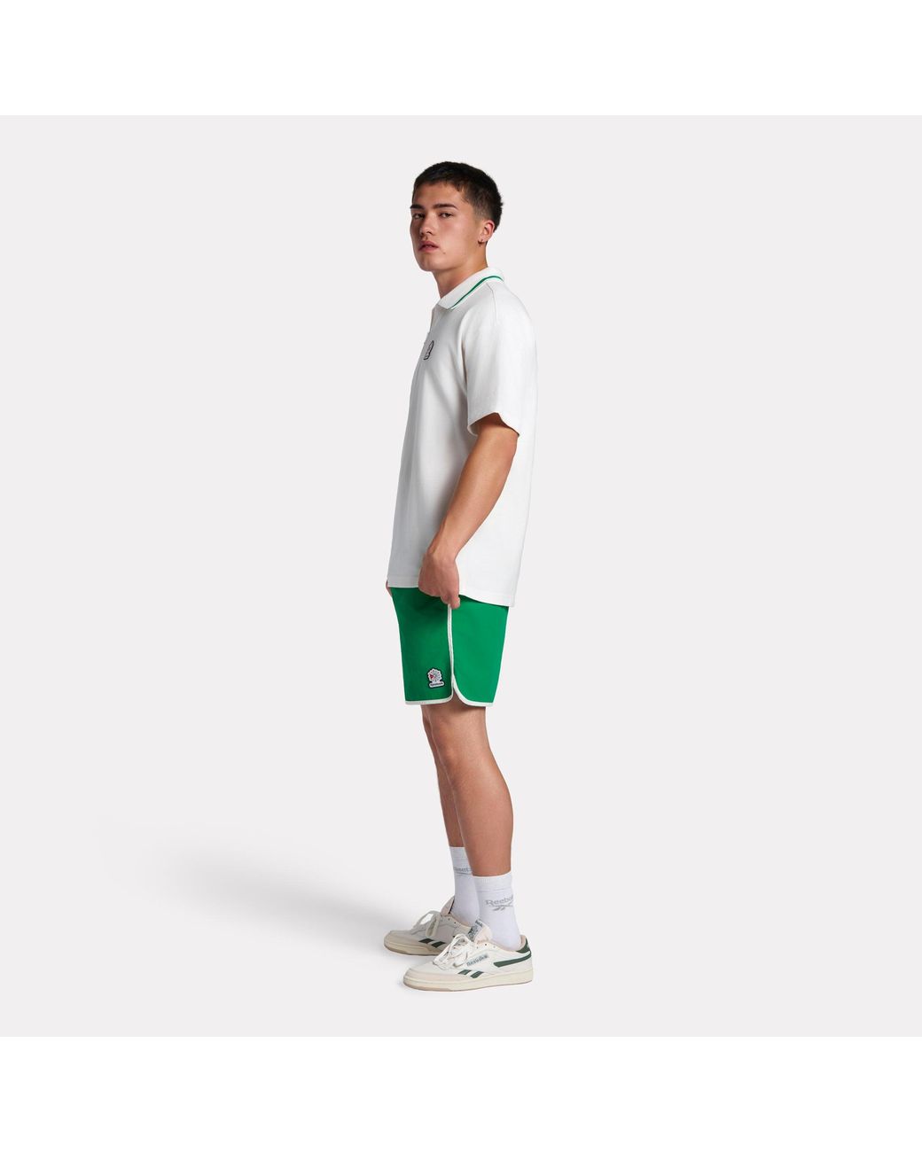 Reebok Green Patch Logo Polo, Größe