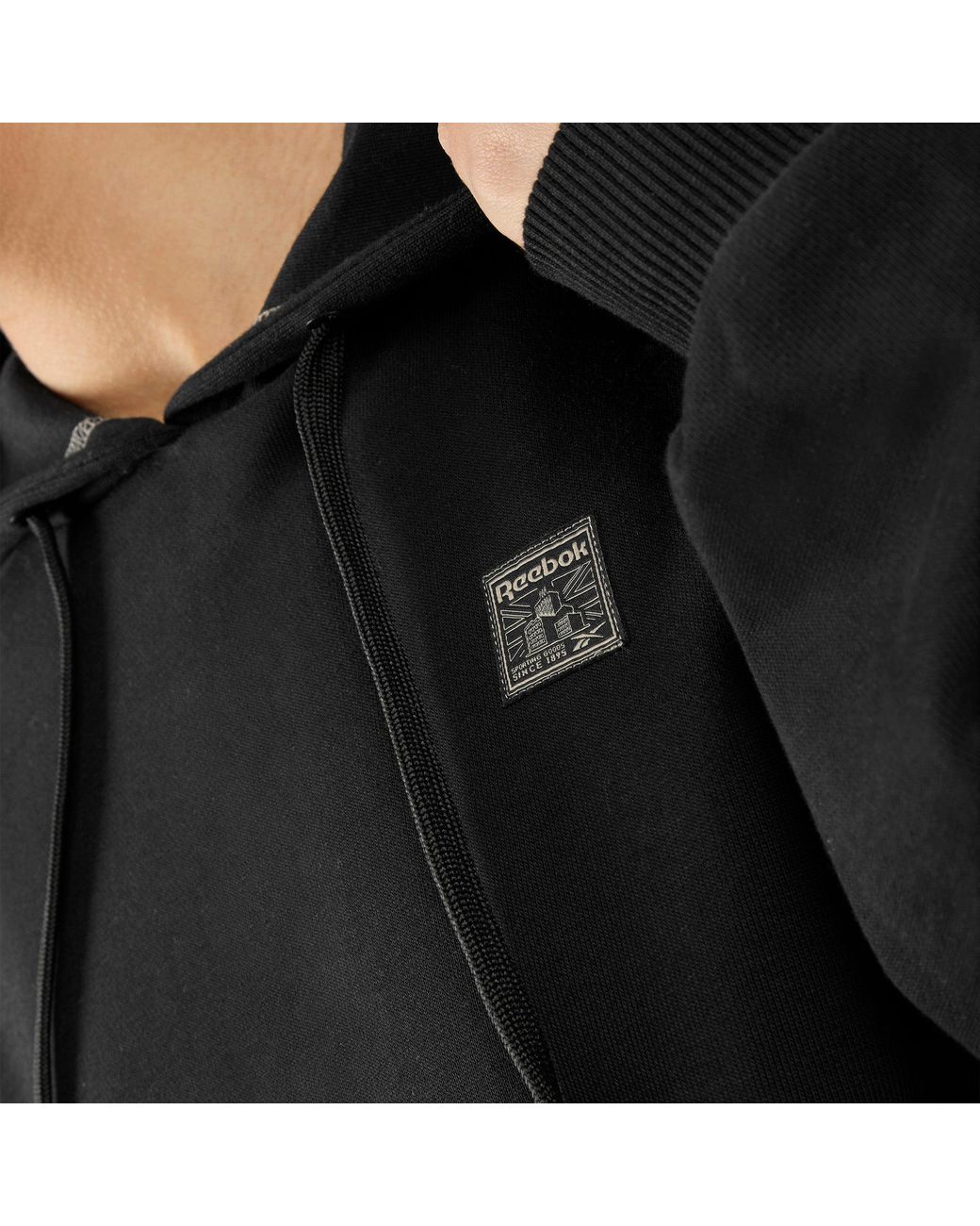Reebok Black Forge Standard Relaxed Hoodie