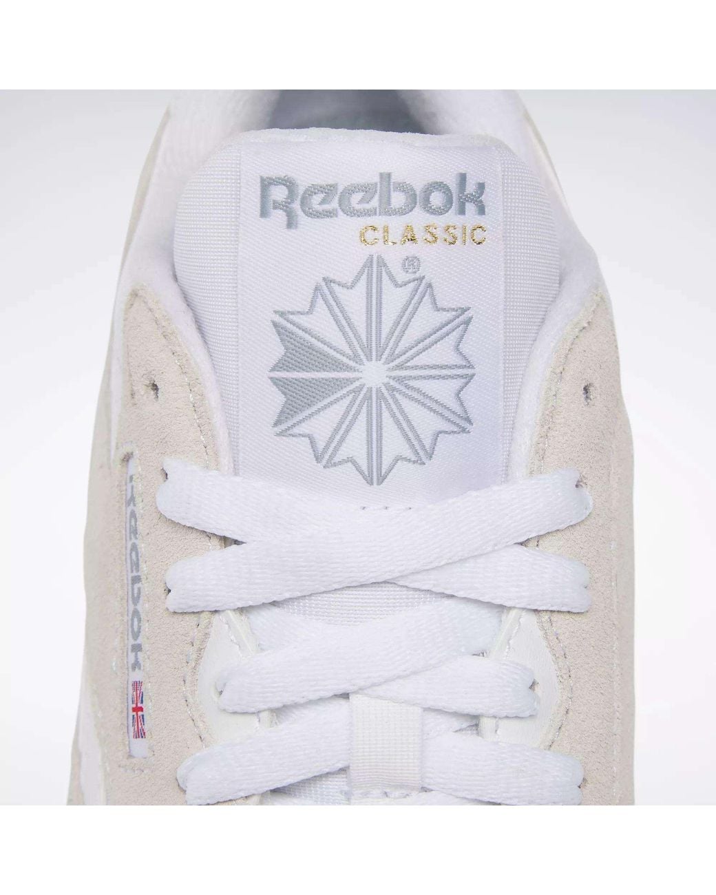 Reebok White Classic Nylon Sneakers