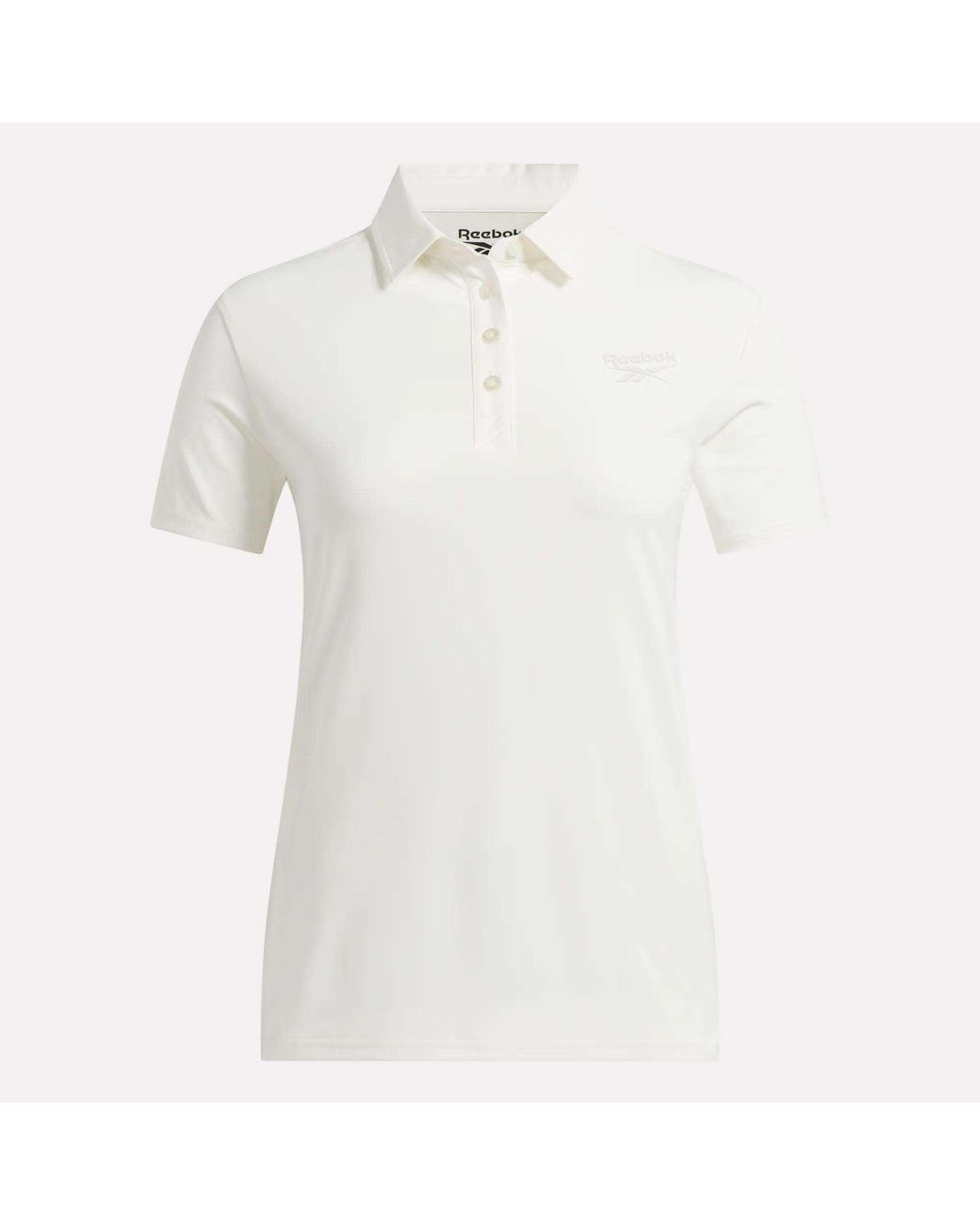Reebok White Solid Core Polo Shirt