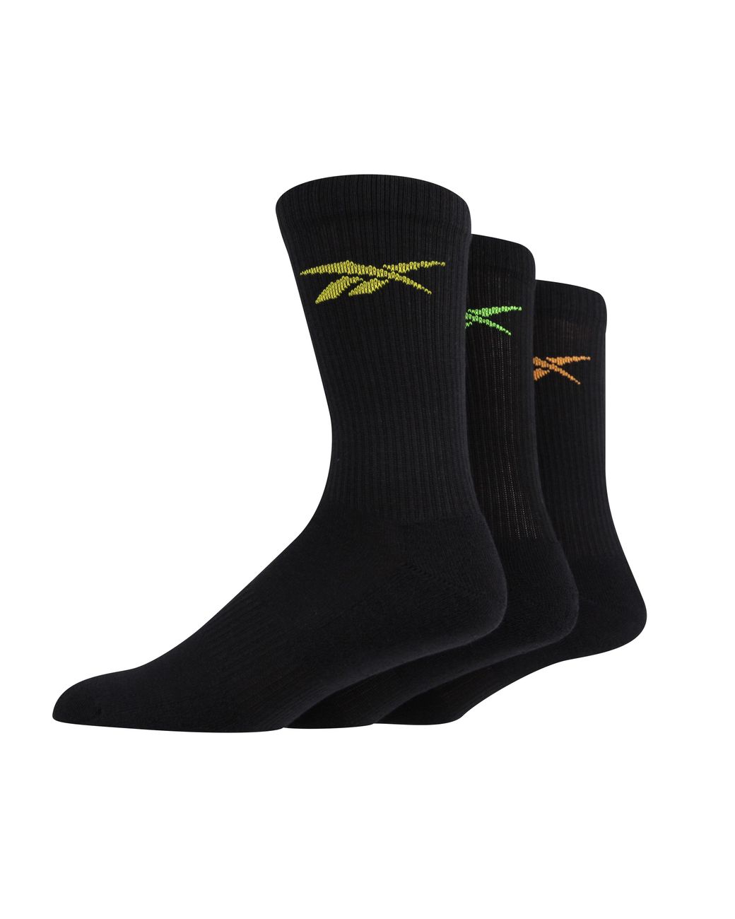 Reebok Black Sports Essentials Crew Socks (3 Pack)