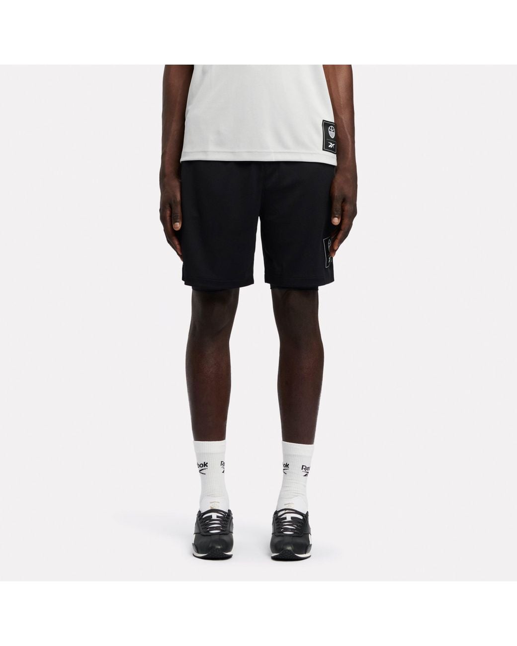 Reebok Black Id Basketball 7" 2-In-1 Shorts