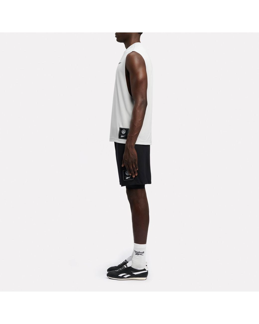 Reebok Black Id Basketball 7" 2-In-1 Shorts