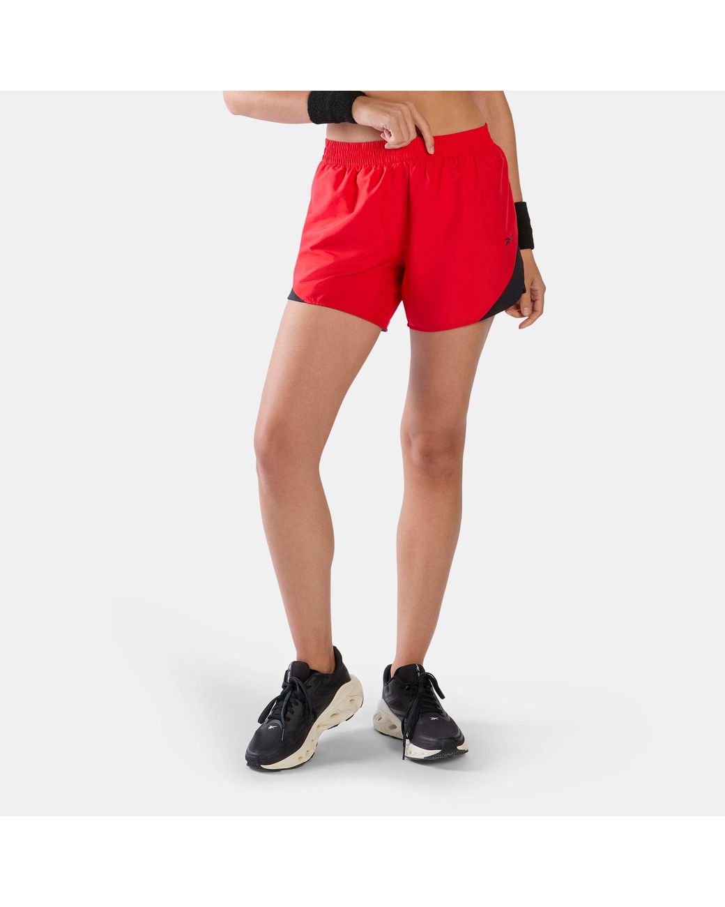 Reebok Red Id Train Colourblocked Woven Shorts
