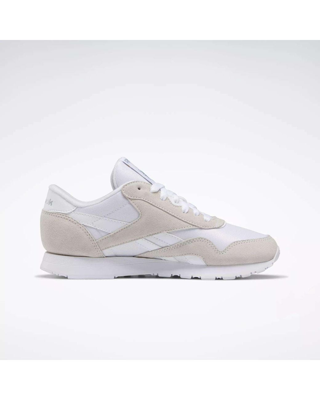 Reebok White Classic Nylon Sneakers