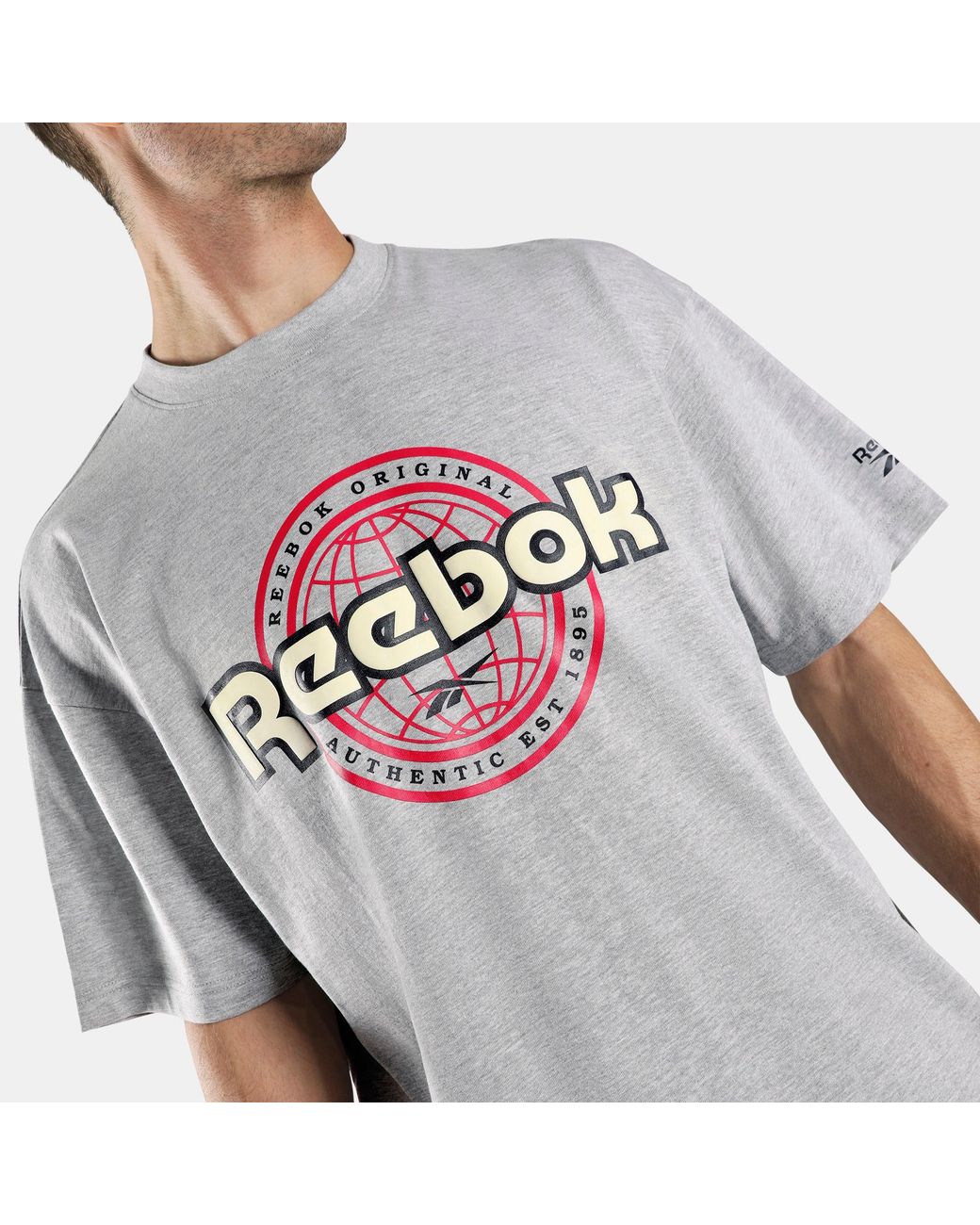 Reebok Gray World T-Shirt for men