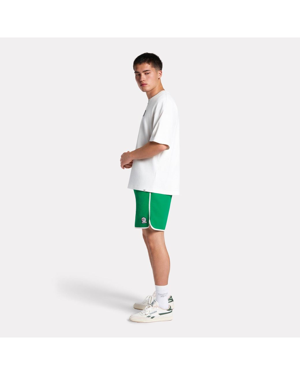 Reebok Green Patch Logo T-Shirt