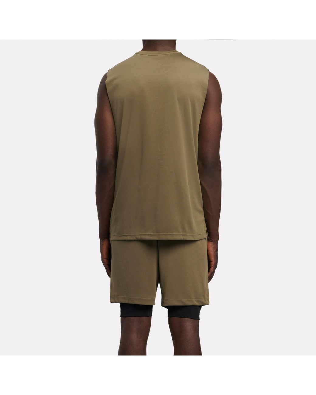 Reebok Green Id Basketball Logo Tank