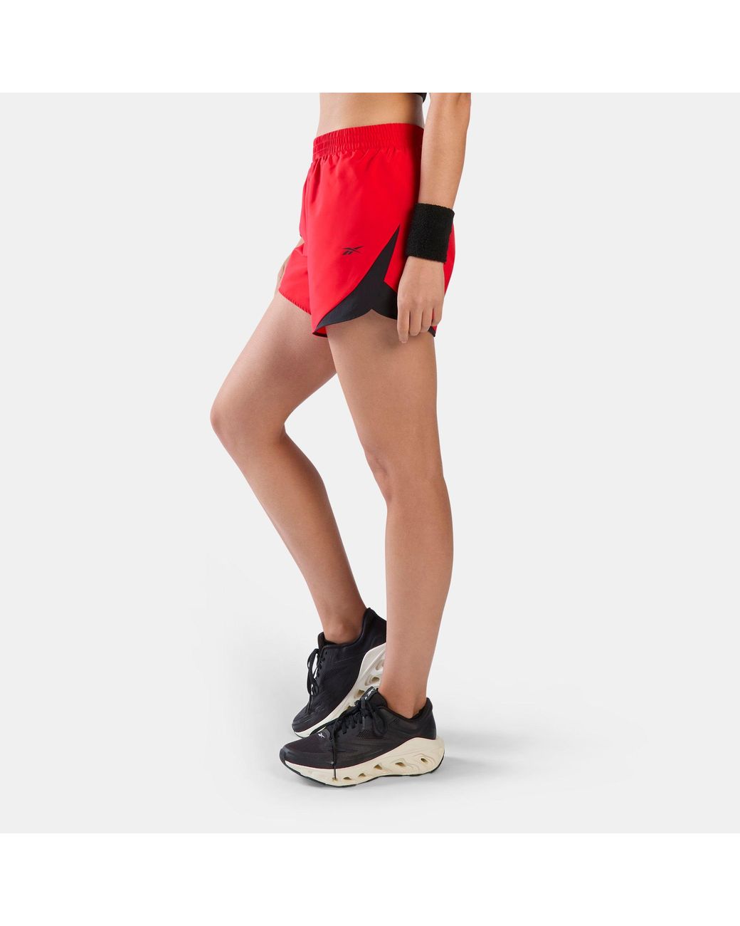 Reebok Red Id Train Colourblocked Woven Shorts