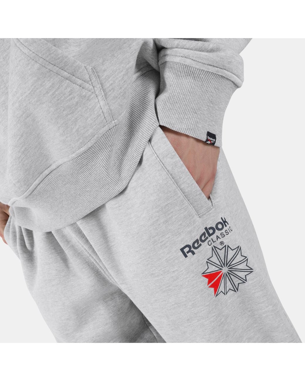 Reebok Gray Starcrest Relaxed Jogger Pant