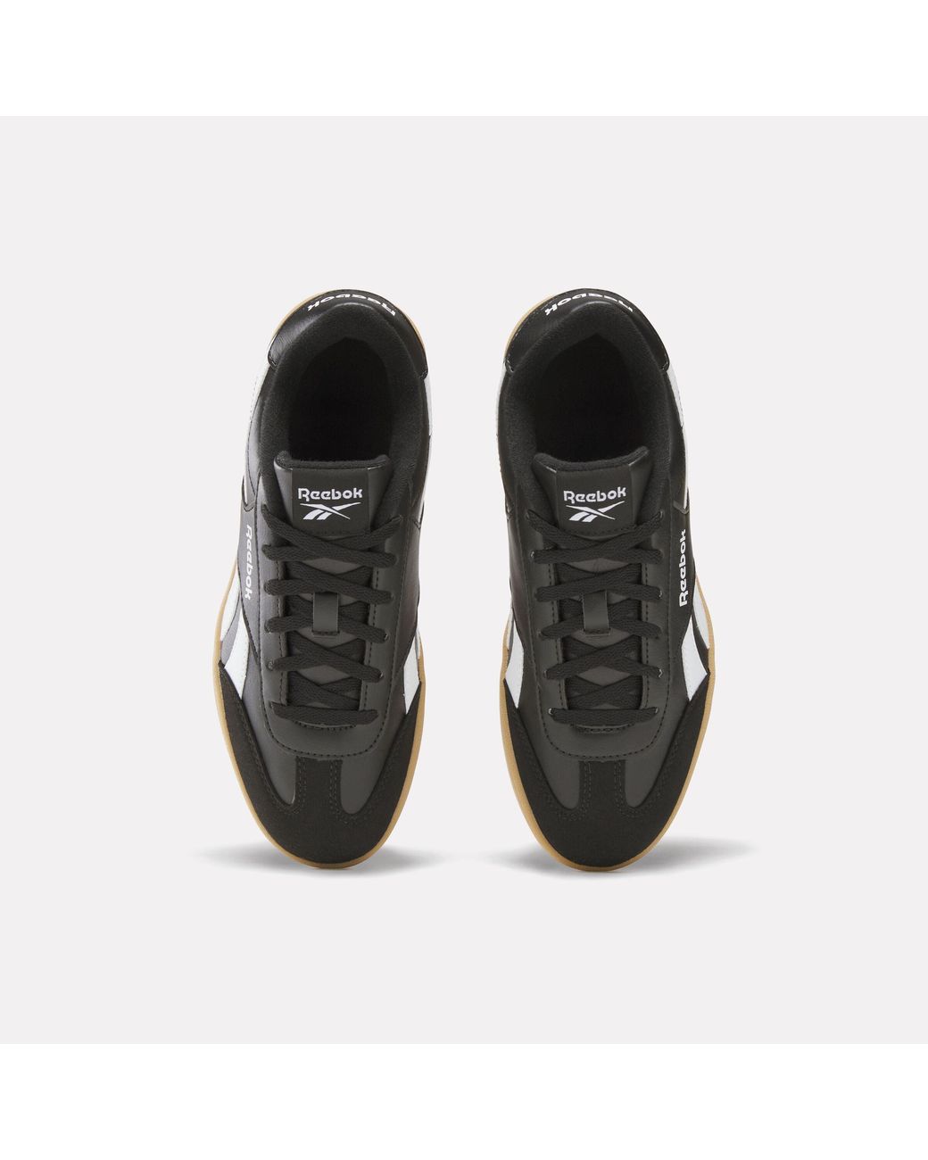 Reebok Black Smash Edge Junior Trainers, Gum