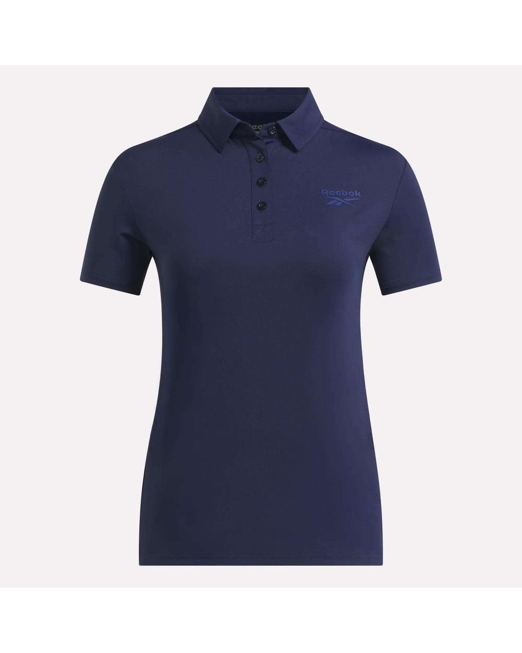 Reebok Blue Solid Core Polo Shirt