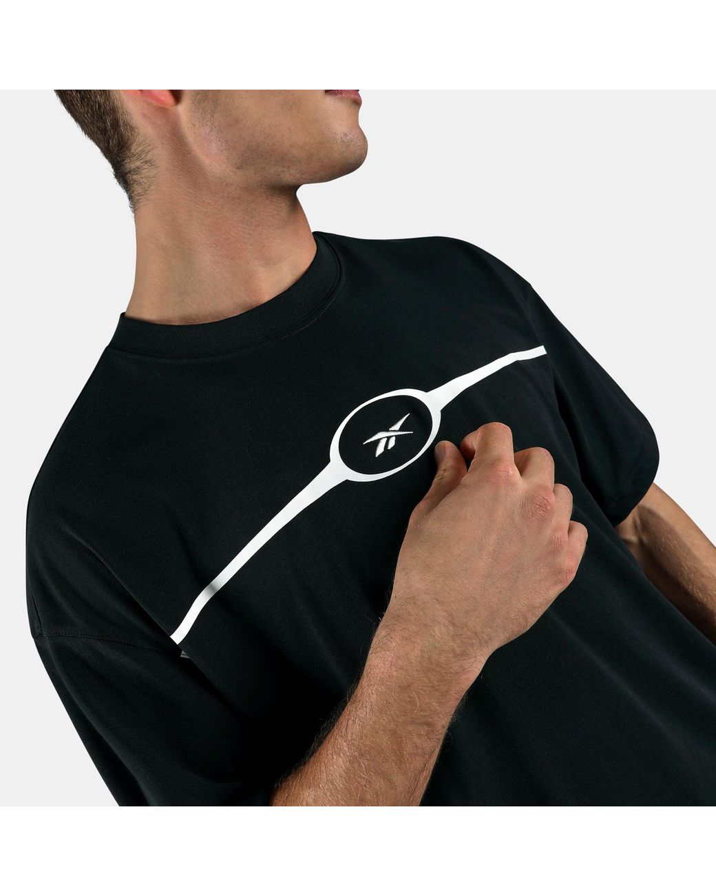 Reebok Black Athlete Flex Relaxed T-Shirt