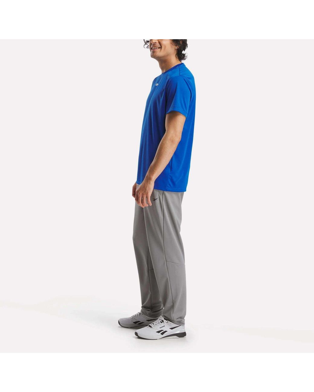 Reebok Blue Train Knit Pants for men