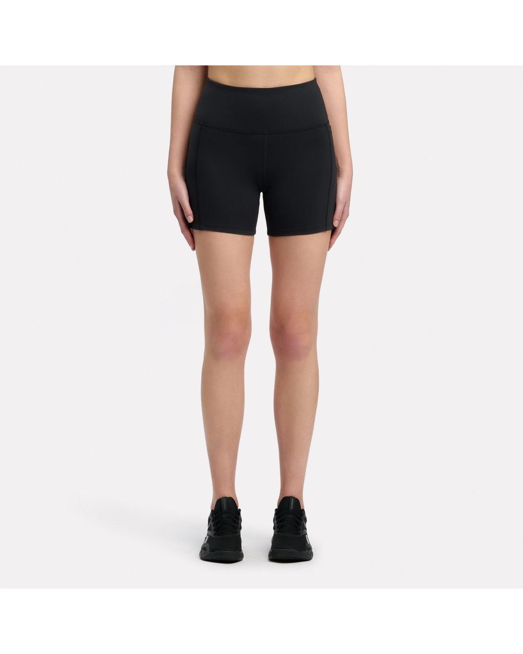 Reebok Blue Lux High-Rise Mini Biker Shorts