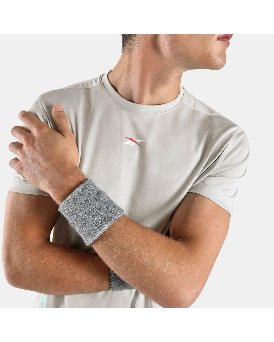 Reebok Gray Id Train Blocked T-Shirt for men
