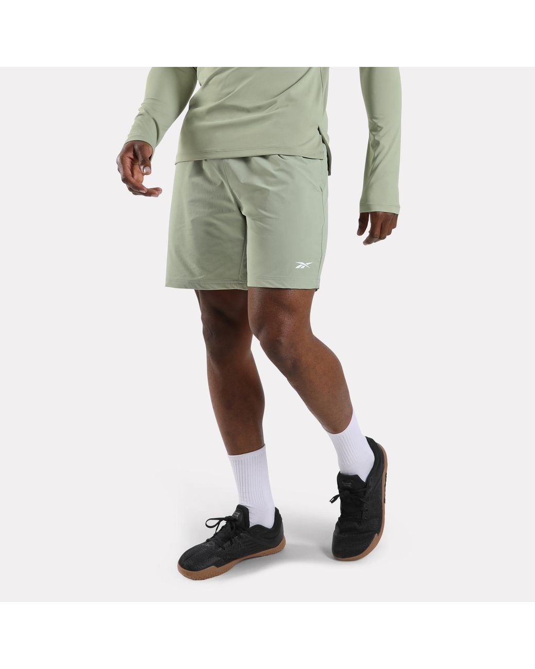 Reebok Green Id Rbk Training 7" Woven Shorts