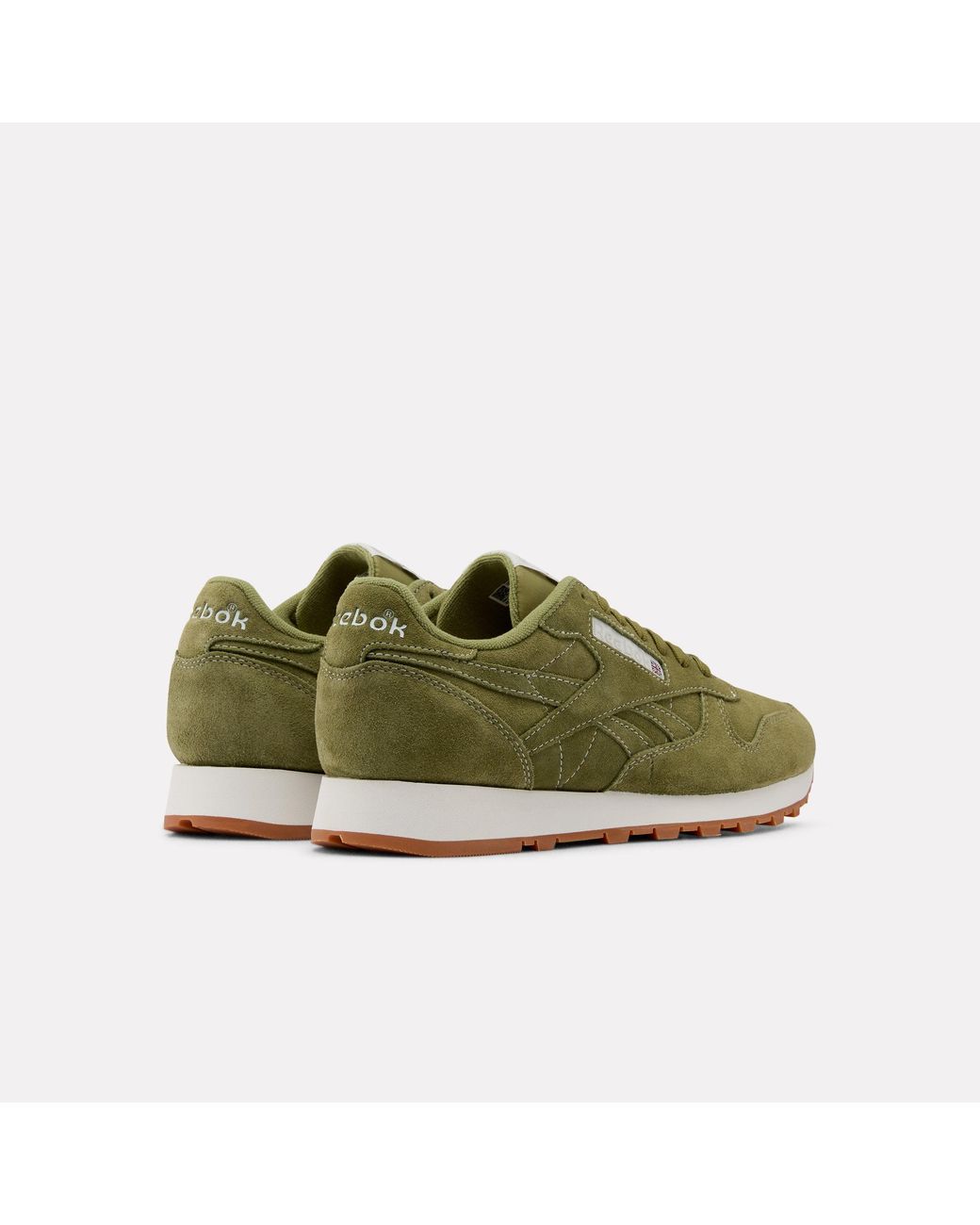 Reebok Green Classic Leather Sneakers