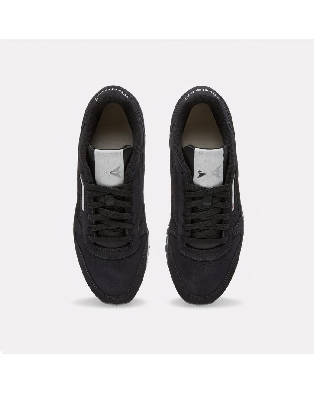 Reebok Black Classic Leather Sneakers