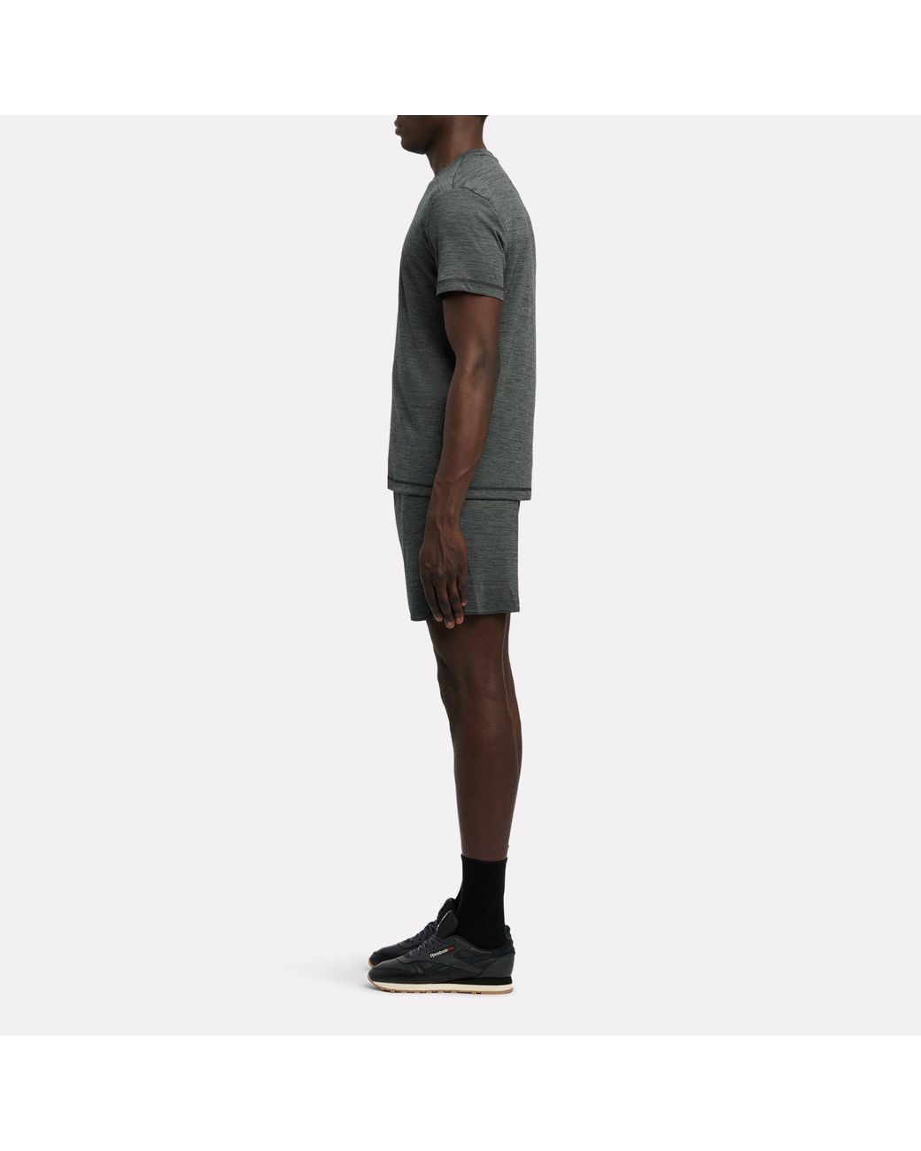 Reebok Green Id Train Melange Tech T-Shirt for men