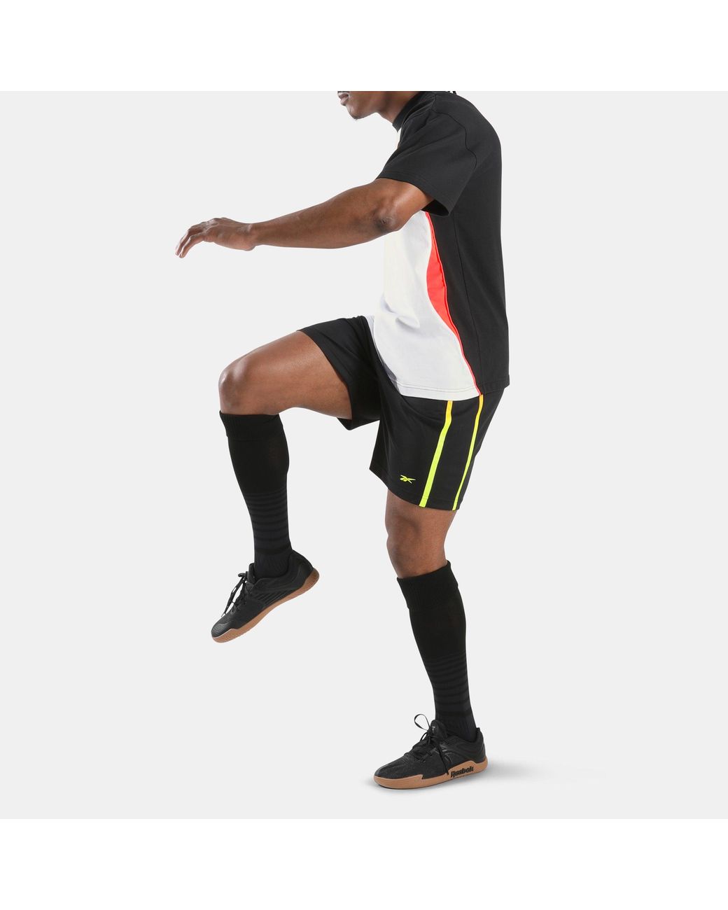 Reebok Black Sidewinder Football 7" Shorts