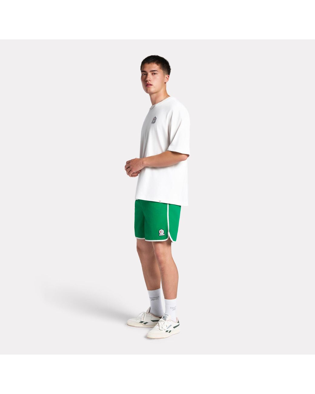 Reebok Green 4” Woven Shorts