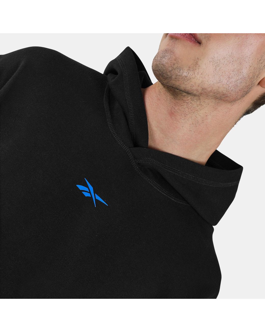 Reebok Black Athlete Doubleknit Hoodie