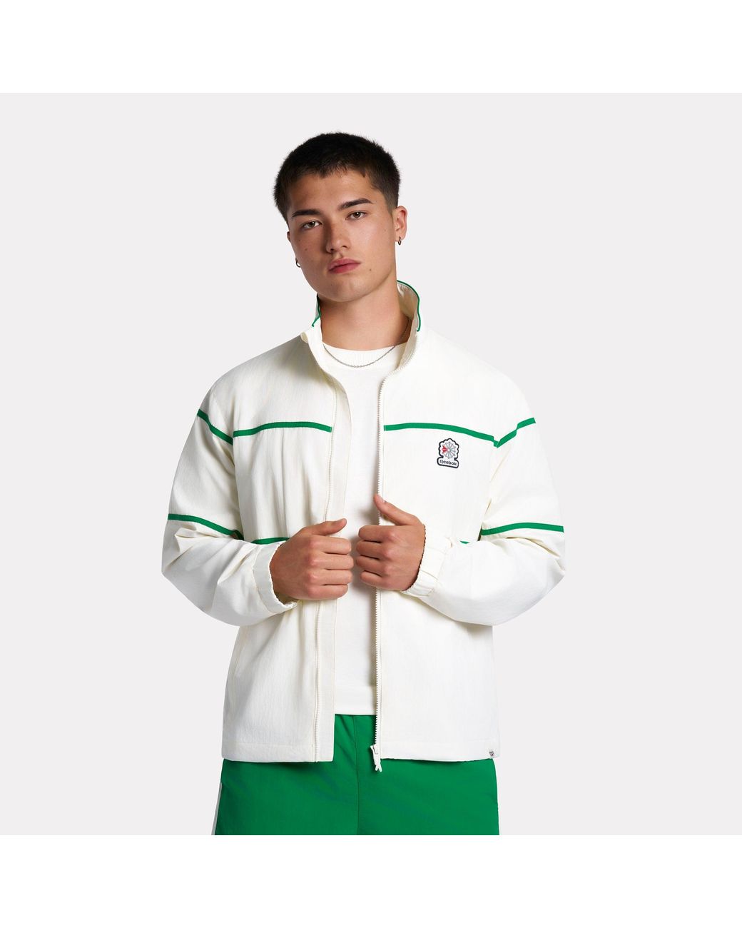 Reebok Green Windbreaker