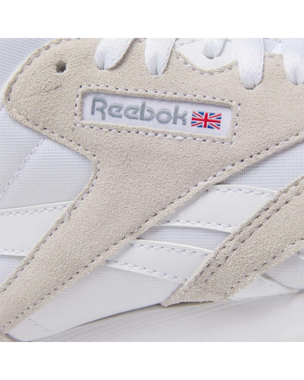 Reebok White Classic Nylon Sneakers