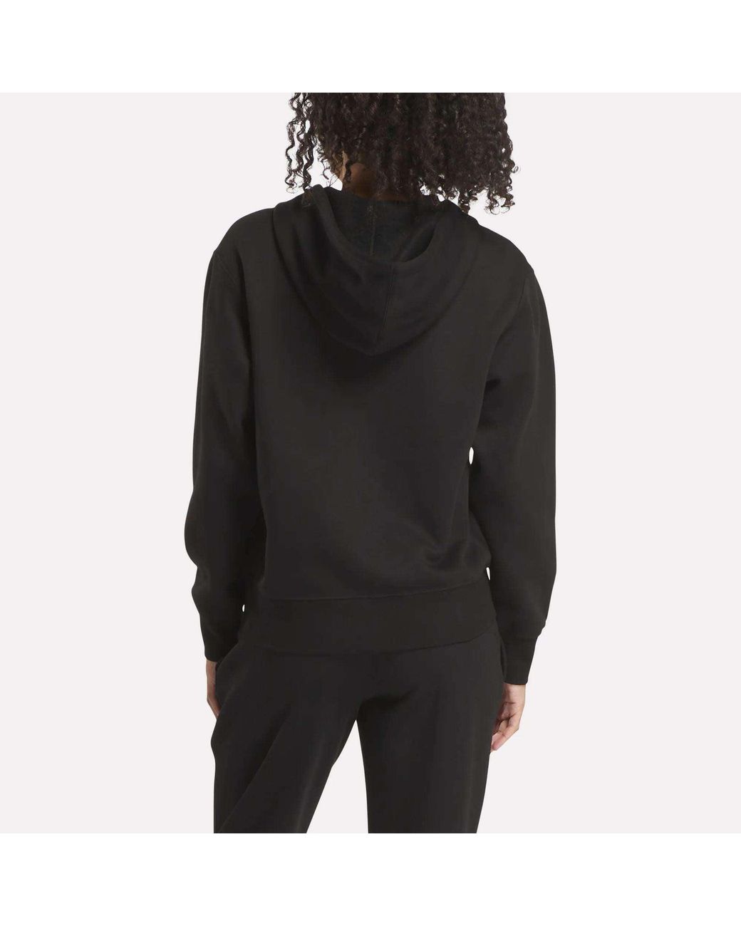 Reebok Black Small Vector Full Zip Sweatshirt