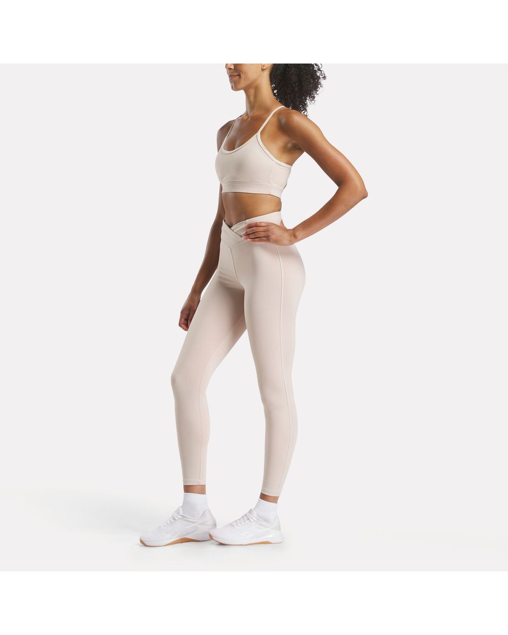 Reebok Brown Lux Strappy Sports Bra