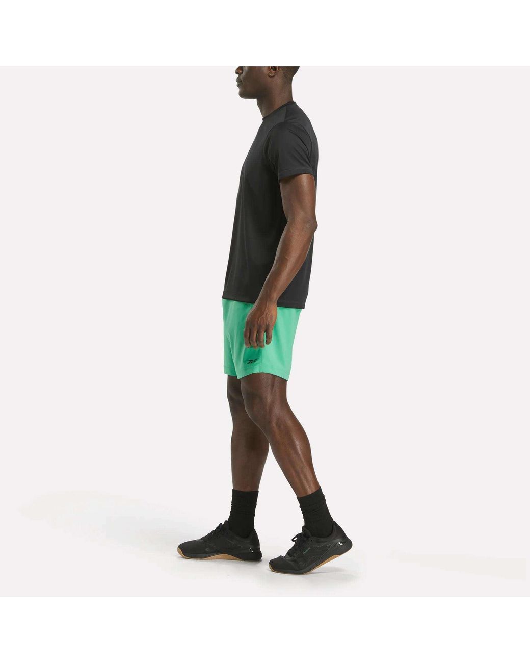Reebok Green Short Sleeve Tech Training T-Shirt for men